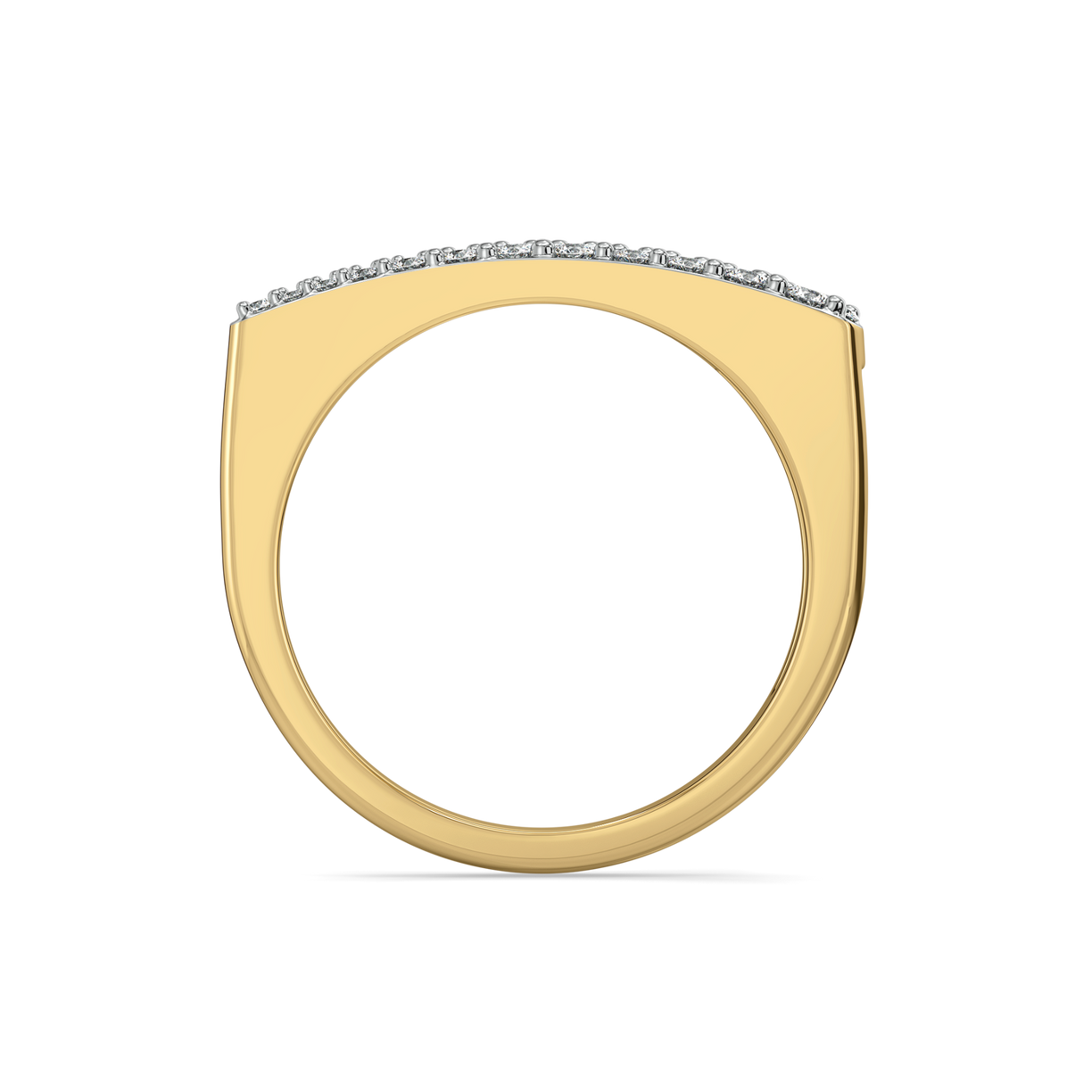 Chic Grandeur Fashion Ring-18kt Gold Vermeil Lab Grown Diamond Ring