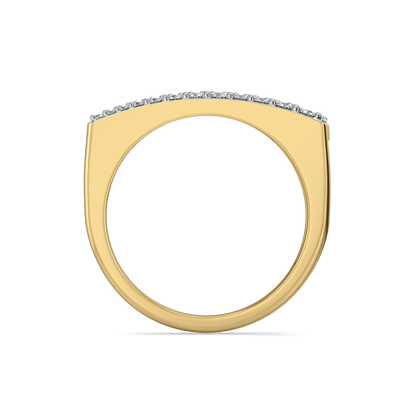 Chic Grandeur Fashion Ring-18kt Gold Vermeil Lab Grown Diamond Ring