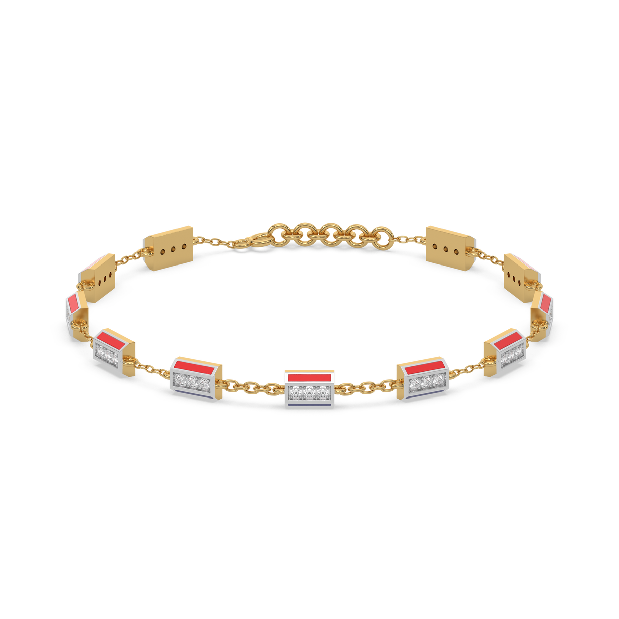 Chrome Bracelet - 18kt Gold Vermeil Lab Grown Diamond