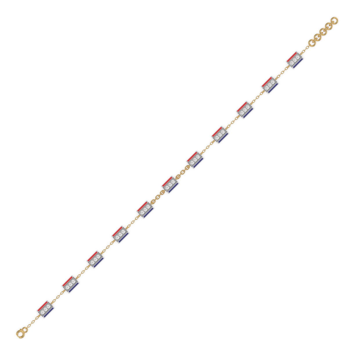Chrome Bracelet - 18kt Gold Vermeil Lab Grown Diamond 4