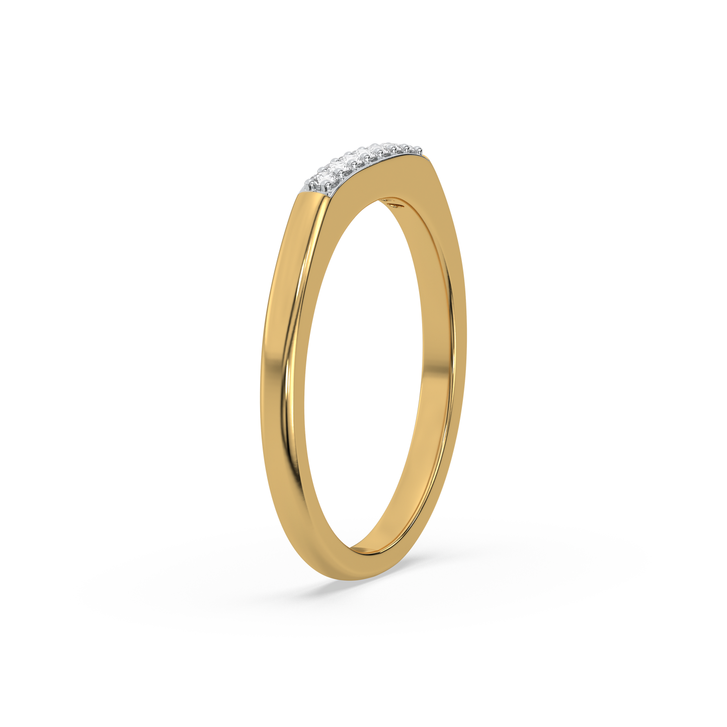 Classic Band - 18kt Gold Vermeil Lab Grown Diamond Ring