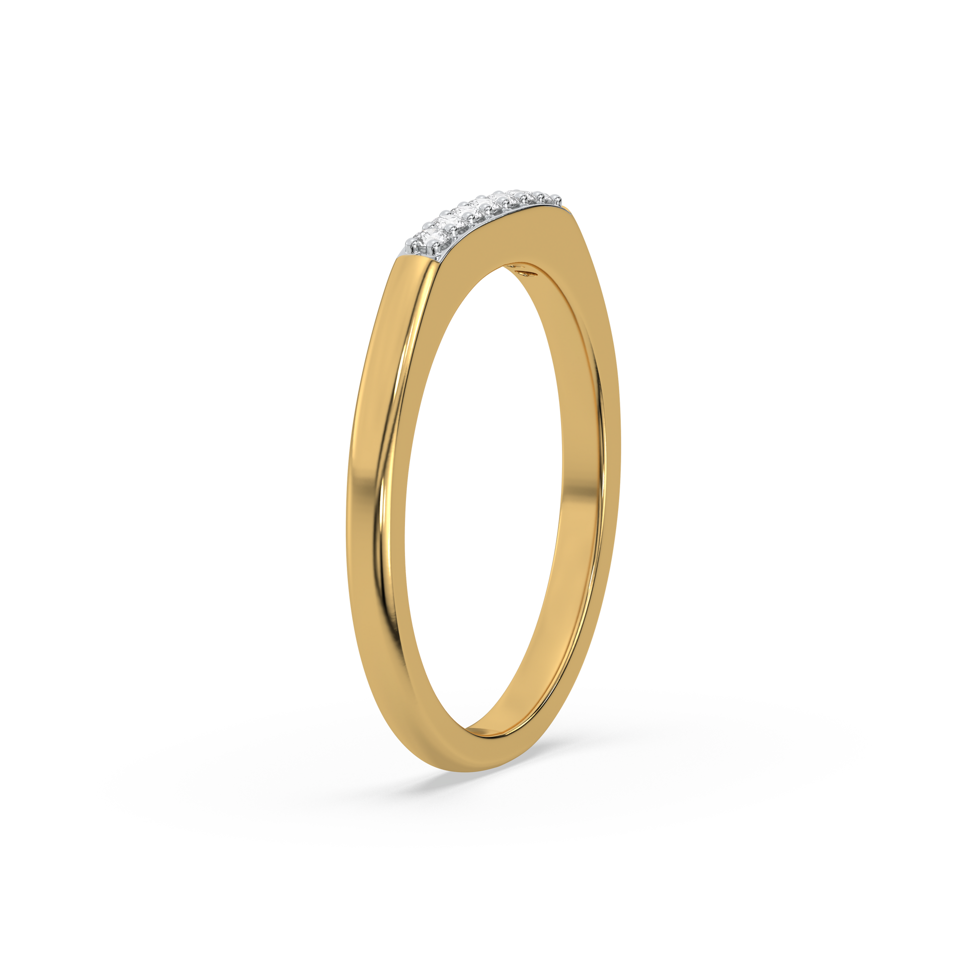 Classic Band - 18kt Gold Vermeil Lab Grown Diamond Ring