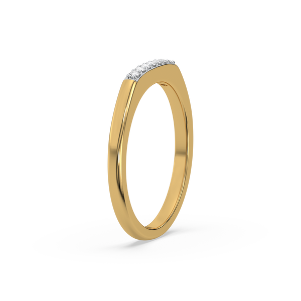 Classic Band - 18kt Gold Vermeil Lab Grown Diamond Ring | Lukson