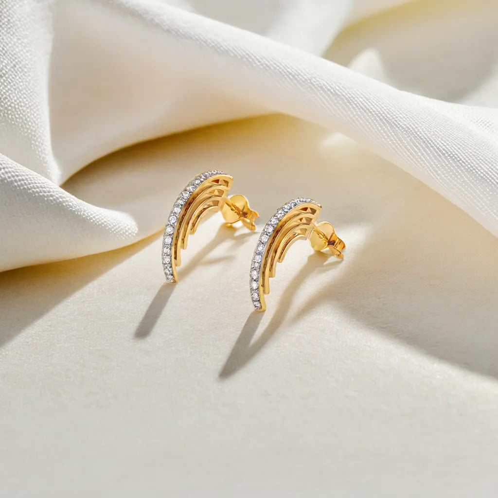 Classic Diamond Hoops - 18kt Gold Vermeil Lab Grown Diamond Earrings