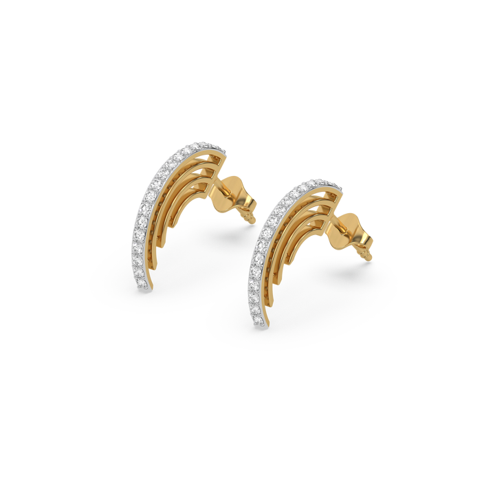 Classic Diamond Hoops - Lab Diamond Earrings