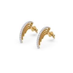 Classic Diamond Hoops - Lab Diamond Earrings