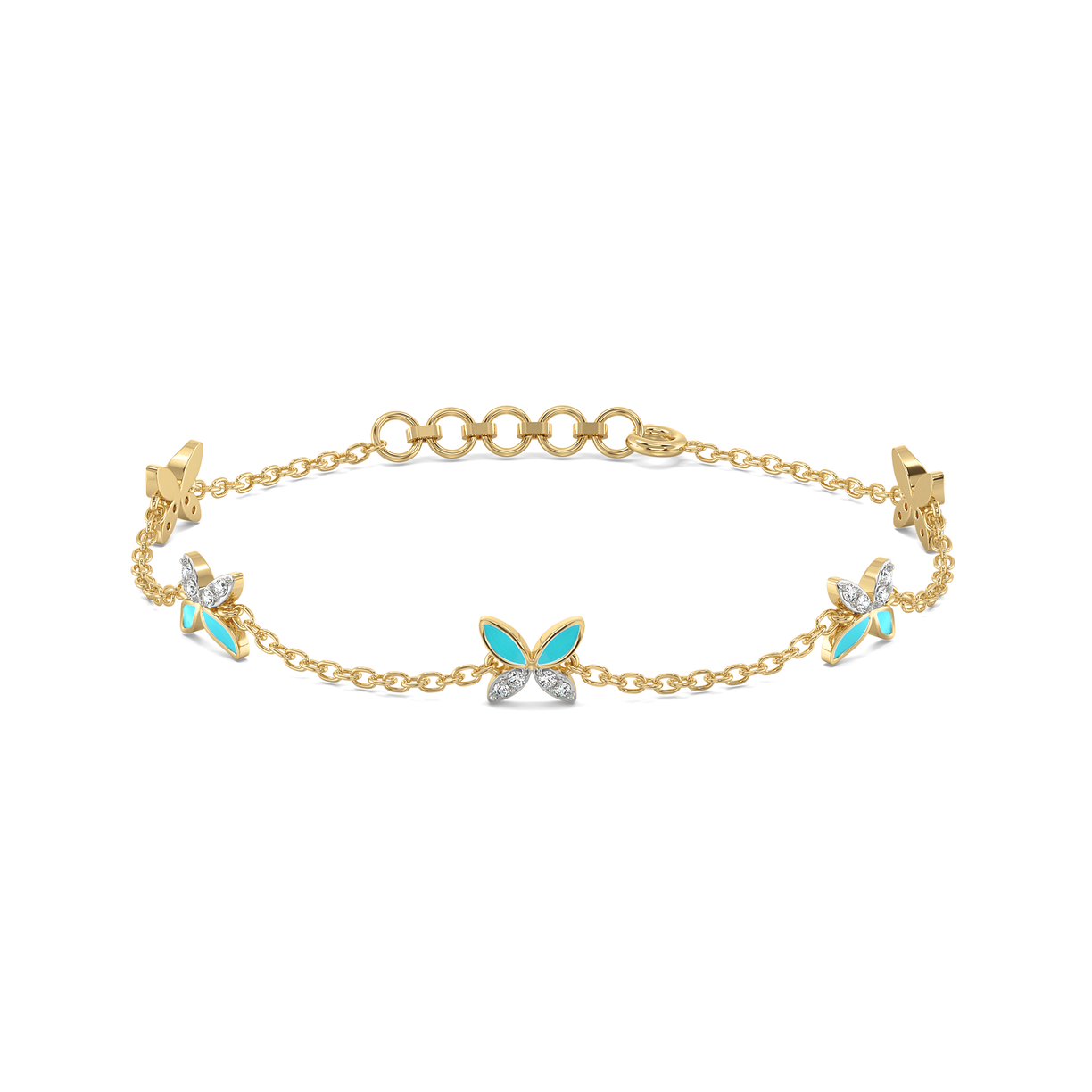 Classic Flutter Staton Bracelet - 18kt Gold Vermeil Lab Grown Diamond
