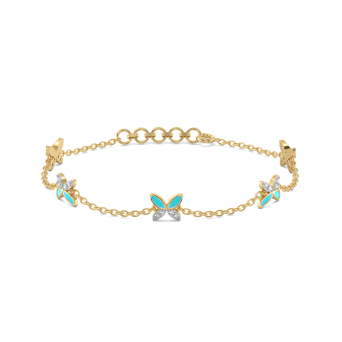 Classic Flutter Staton Bracelet - 18kt Gold Vermeil Lab Grown Diamond