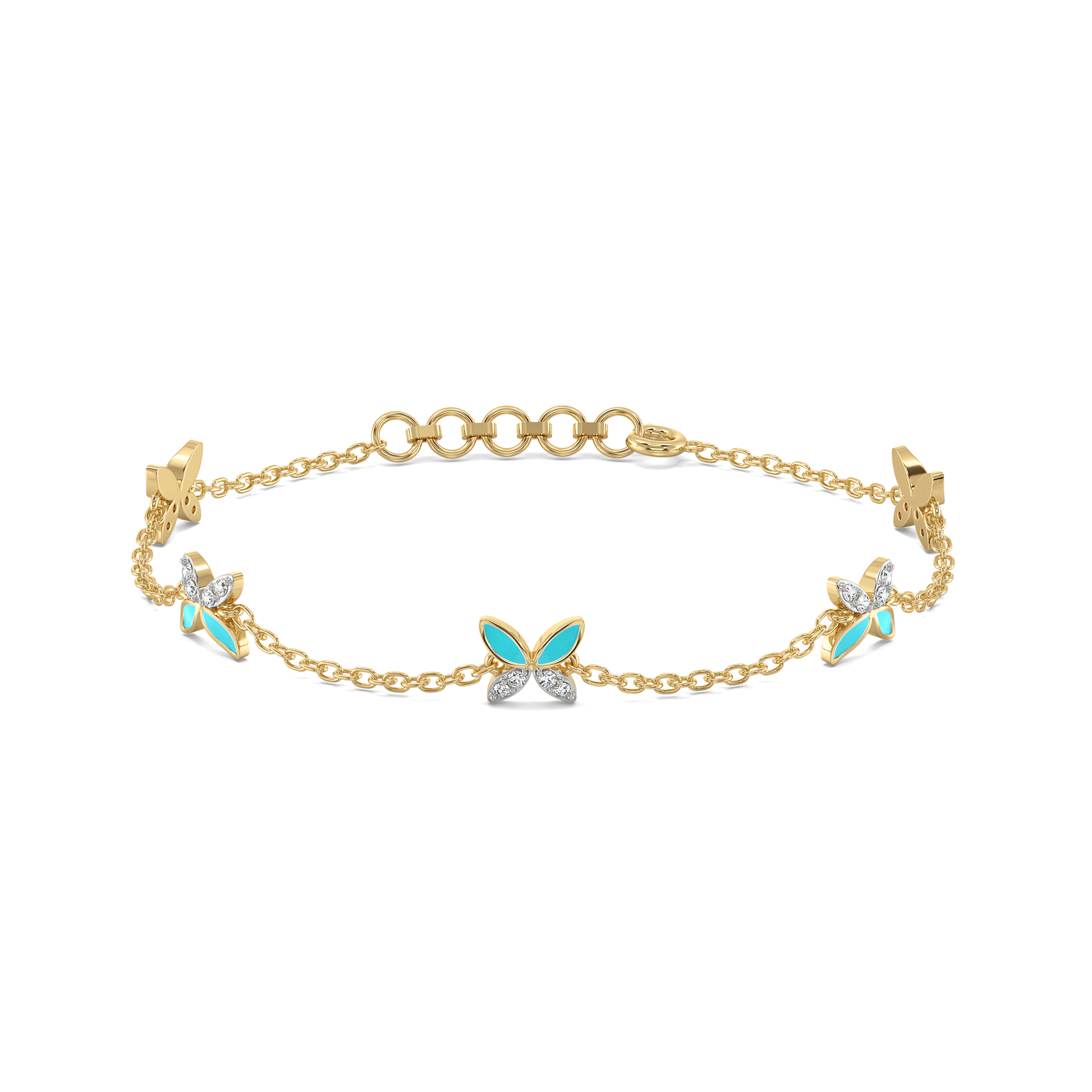 Classic Flutter Staton Bracelet - 18kt Gold Vermeil Lab Grown Diamond