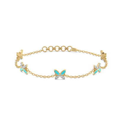 Classic Flutter Staton Bracelet - 18kt Gold Vermeil Lab Grown Diamond