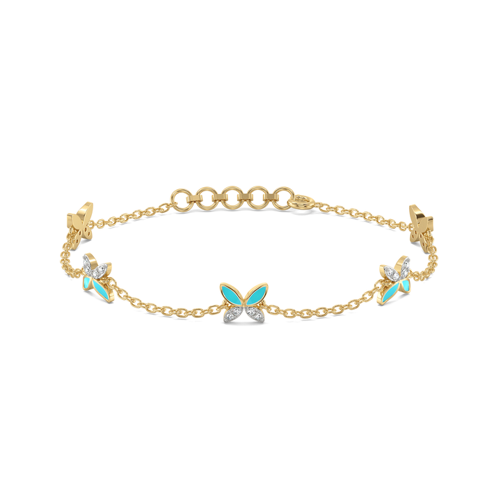 Classic Flutter Staton Bracelet - 18kt Gold Vermeil Lab Grown Diamond