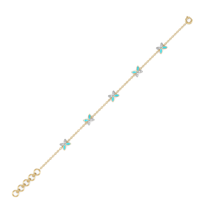 Classic Flutter Staton Bracelet - 18kt Gold Vermeil Lab Grown Diamond 5