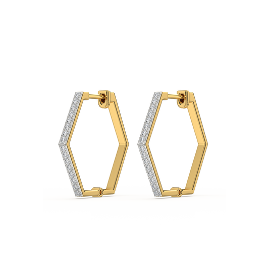 Classic Huggies - 18kt Gold Vermeil Lab Grown Diamond  Earrings