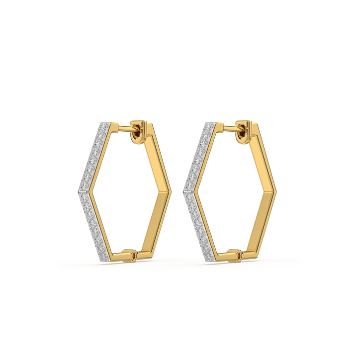 Classic Huggies - Lab Diamond  Earrings