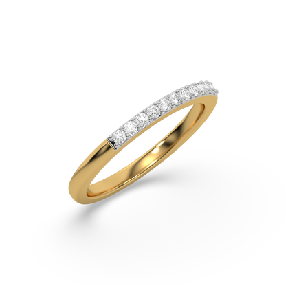 Classic Slim Band - 18kt Gold Vermeil Lab Grown Diamond Ring