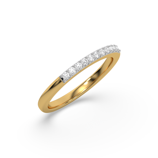 Classic Slim Band - 18kt Gold Vermeil Lab Grown Diamond Ring
