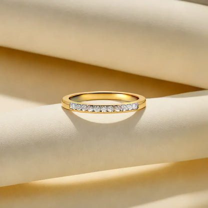 Classic Slim Band - 18kt Gold Vermeil Lab Grown Diamond Ring