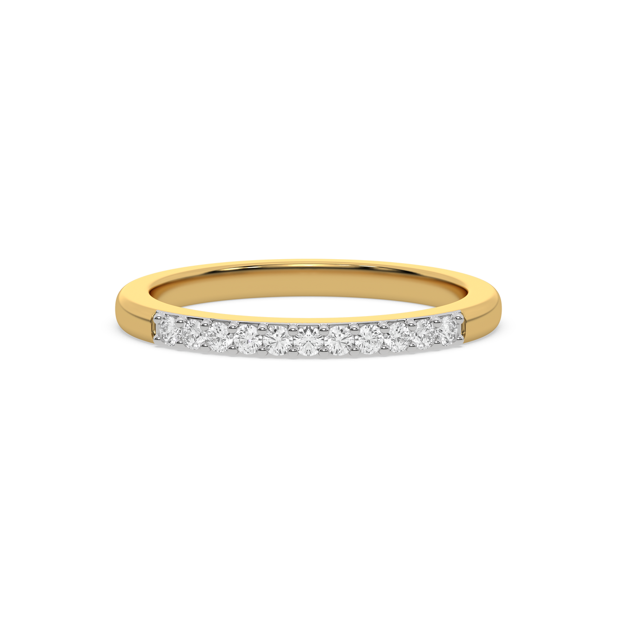 Classic Slim Band - 18kt Gold Vermeil Lab Grown Diamond Ring