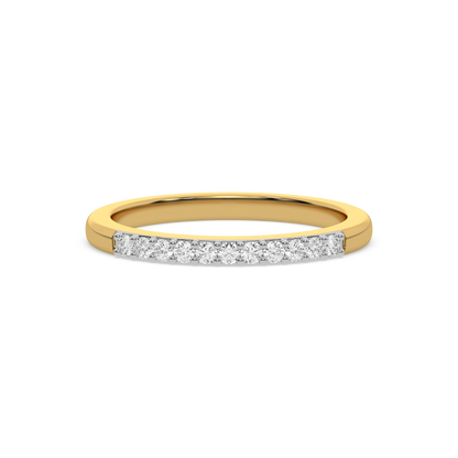 Classic Slim Band - 18kt Gold Vermeil Lab Grown Diamond Ring