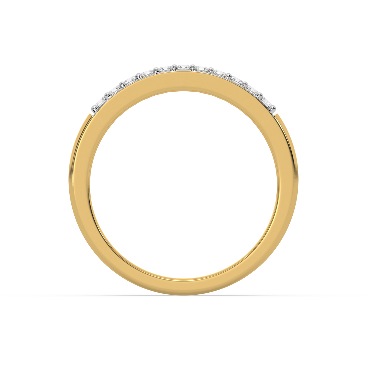 Classic Slim Band - 18kt Gold Vermeil Lab Grown Diamond Ring