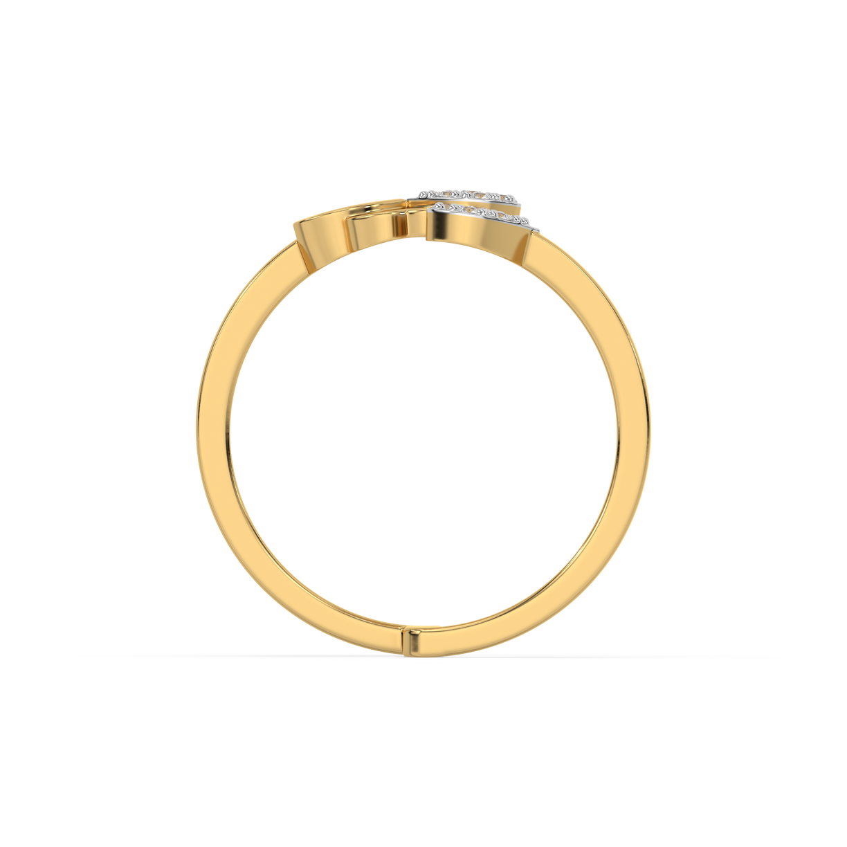  Clover Luxe Open Top Ring-18kt Gold Vermeil Lab Grown Diamond Ring