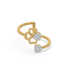 Clover Luxe - Lab Diamond Open Top Ring