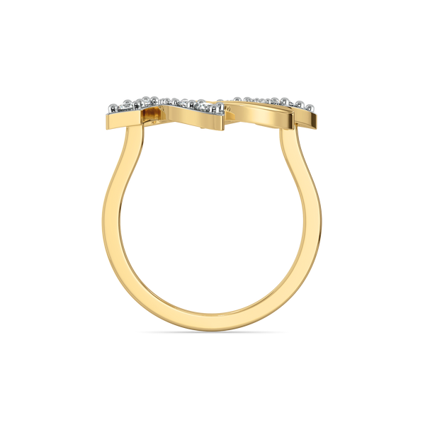 Lukson Cocktail Gold Vermeil Lab Grown Diamond Ring