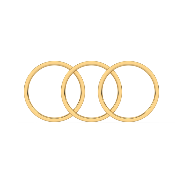 Lukson Best Color Splash 18kt Gold Vermeil Stack Ring for Women