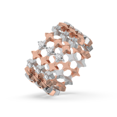 Cosmic Band - Lab Diamond Cocktail Ring