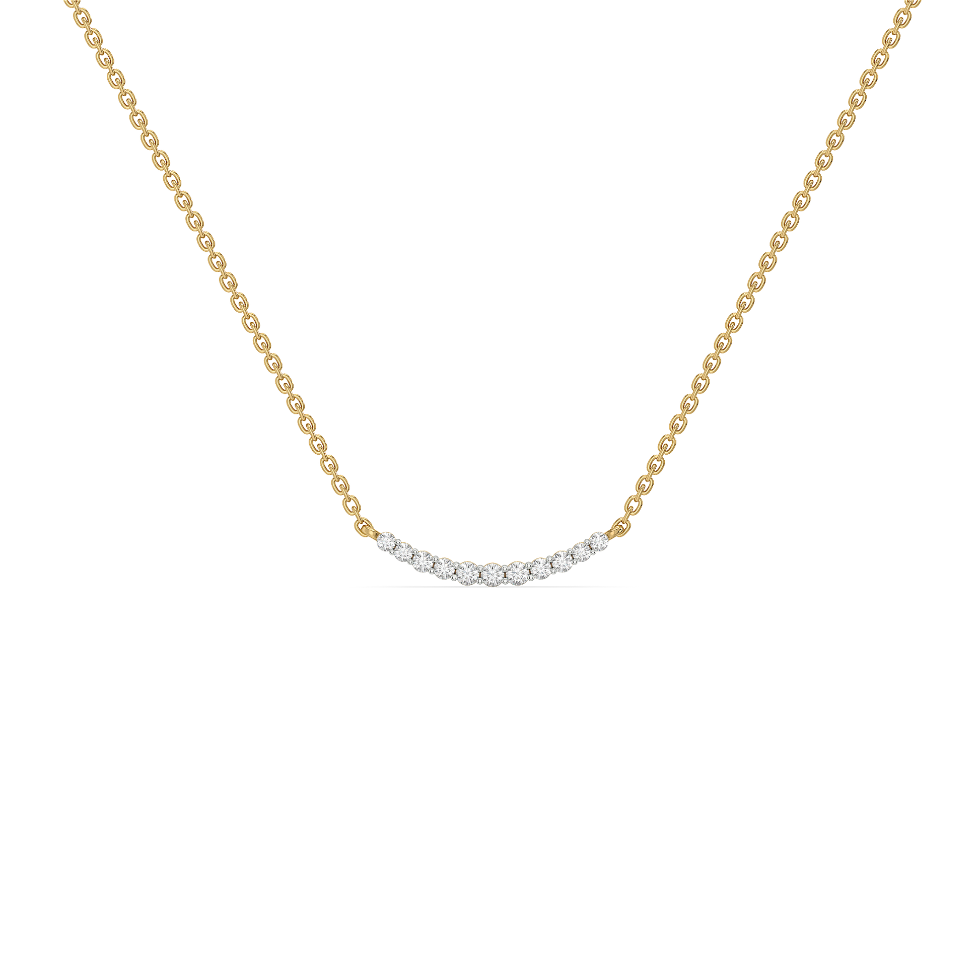 "Dare To sparkle" - 18kt Gold Vermeil Lab Grown Diamond Necklace