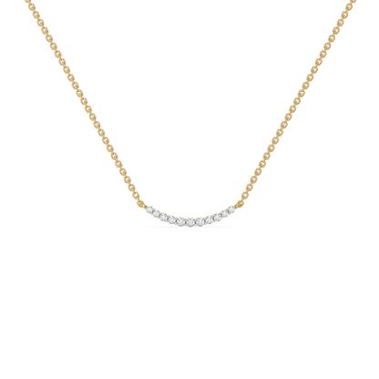 "Dare To sparkle" - 18kt Gold Vermeil Lab Grown Diamond Necklace