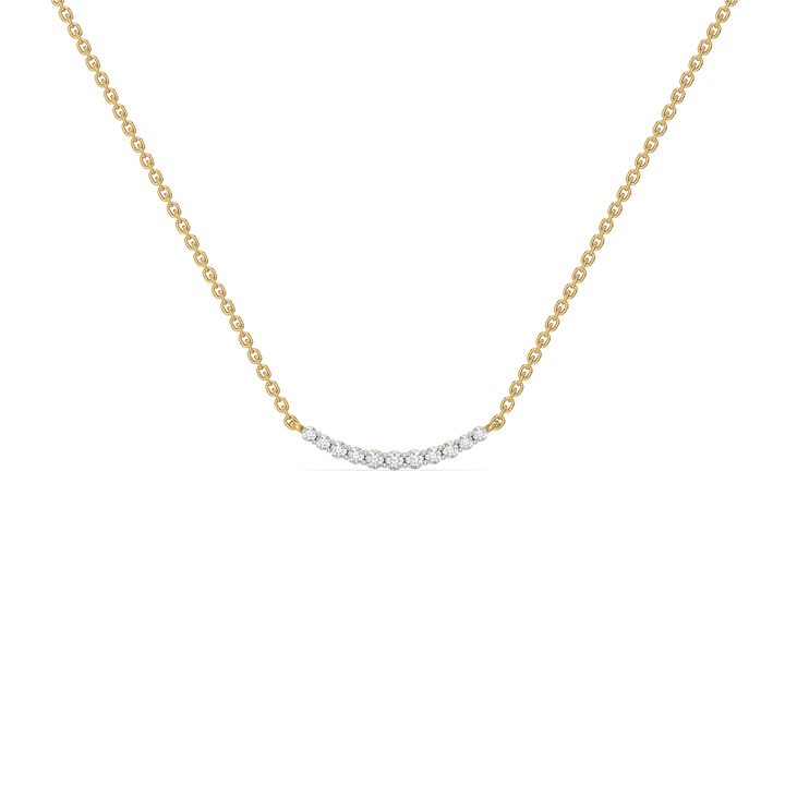 "Dare To sparkle" - 18kt Gold Vermeil Lab Grown Diamond Necklace