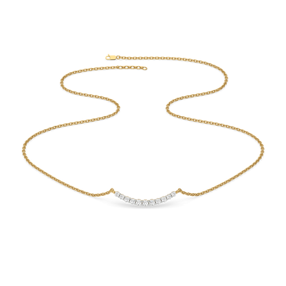 "Dare To sparkle" - 18kt Gold Vermeil Lab Grown Diamond Necklace