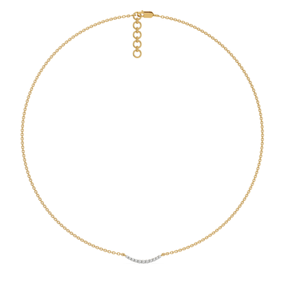 "Dare To sparkle" - 18kt Gold Vermeil Lab Grown Diamond Necklace