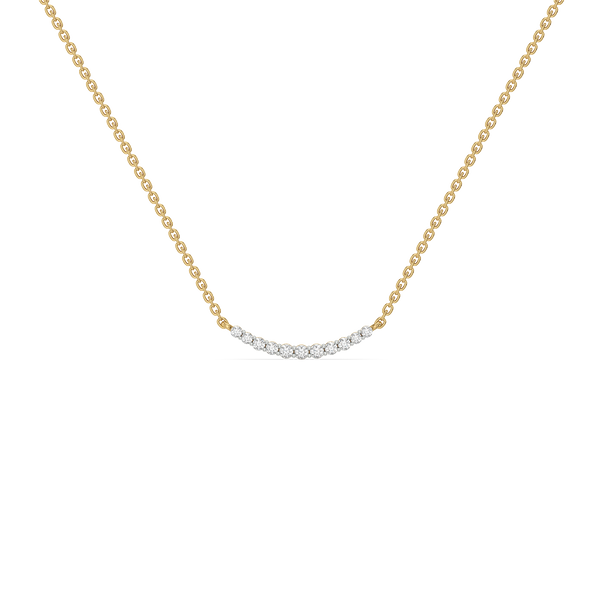 Lukson Dare To sparkle 18kt Gold Vermeil Lab Grown Diamond Necklace