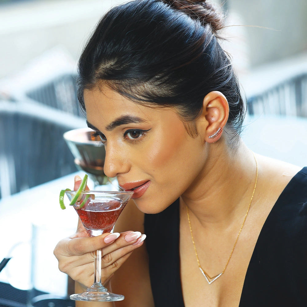 "Dare to Sparkle" Ear Cuff - Lab Diamond Earrings