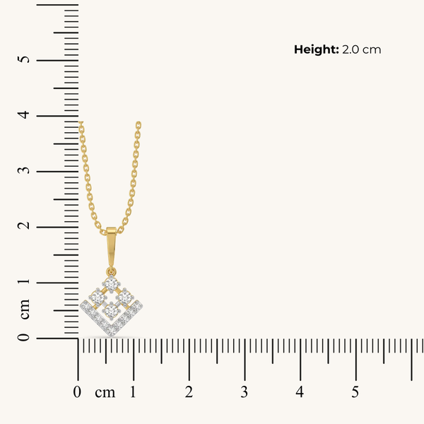 Shared Love Pure Gold Lab Grown Diamond Pendant