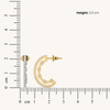 Constant Companion Pure Gold Lab Diamond Hoop Earrings