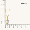 Draped Elegance Pure Gold Lab GrownDiamond Pendant