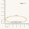 Stiletto Edge Pure Gold Lab Diamond Bracelet