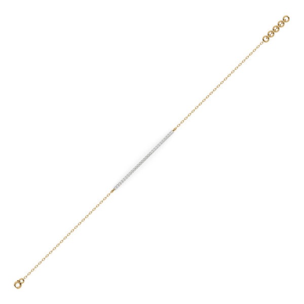 Row of Radiance - Lab grown Diamond Bracelet Online - Lukson 