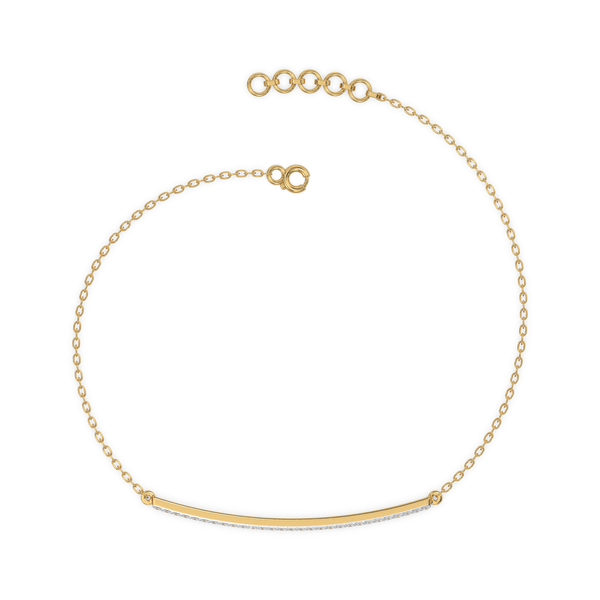 Row of Radiance 18kt Gold Vermeil - Lab grown Diamond Bracelet- Lukson 