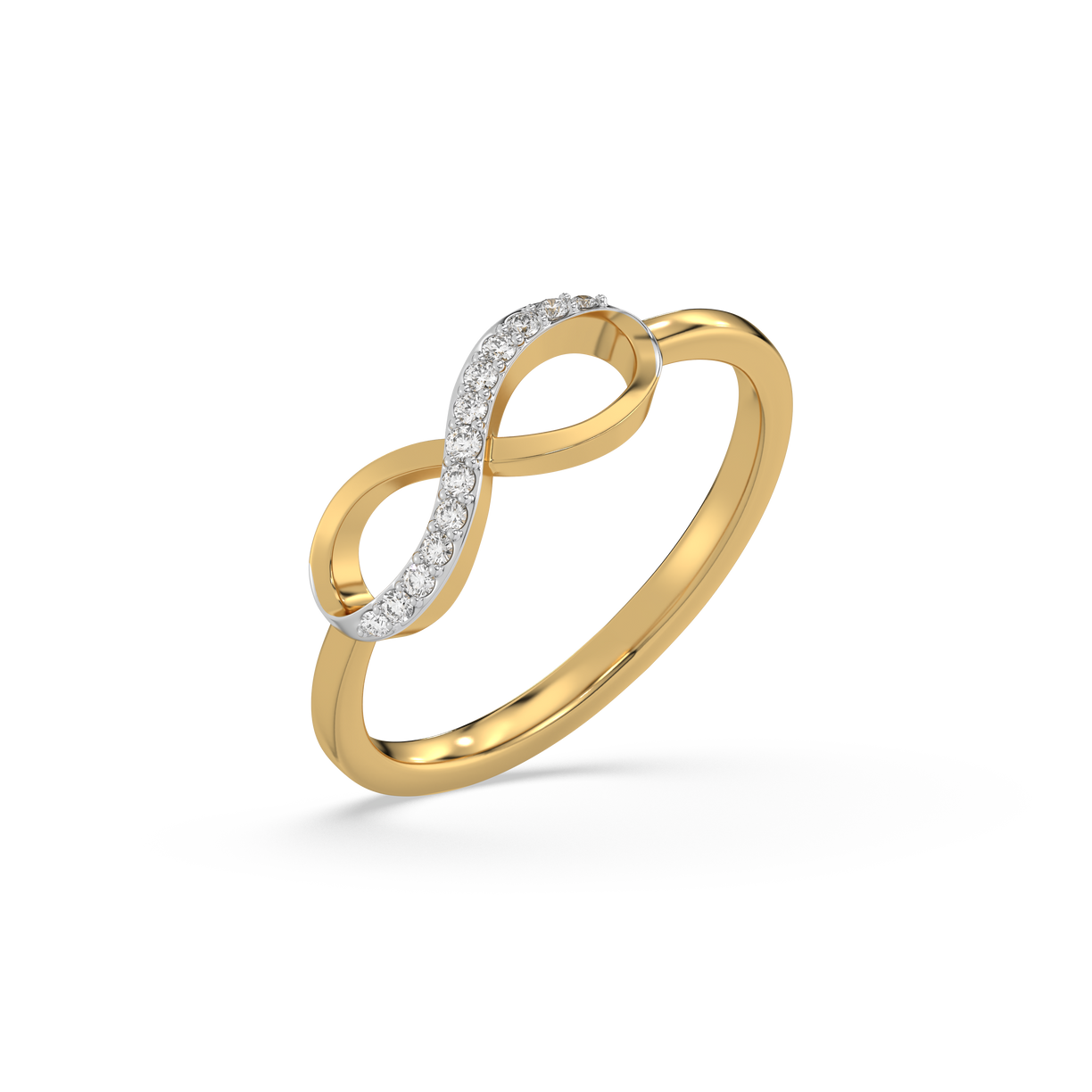 Infinity Lab Grown Diamond Ring - 18kt Gold Vermeil 
