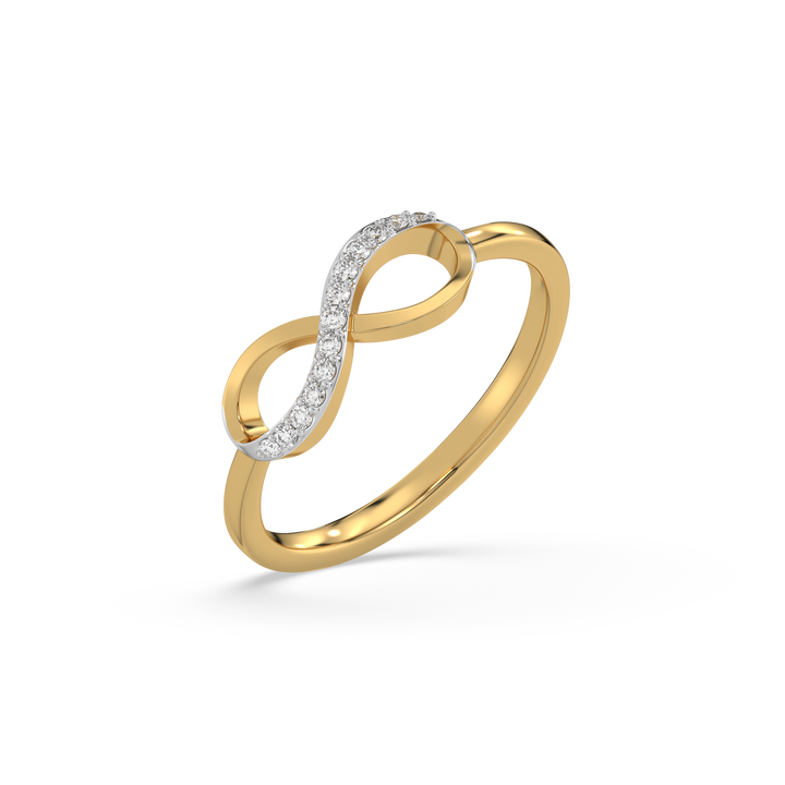 Infinity Lab Grown Diamond Ring - 18kt Gold Vermeil 