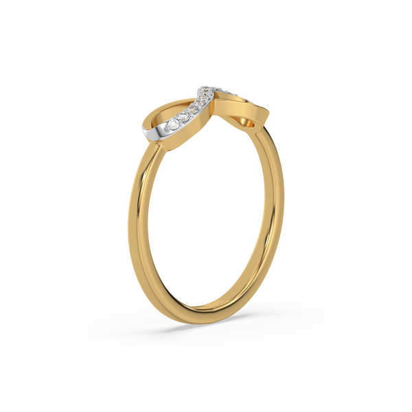 Lukson Lab grown diamond infinity band ring