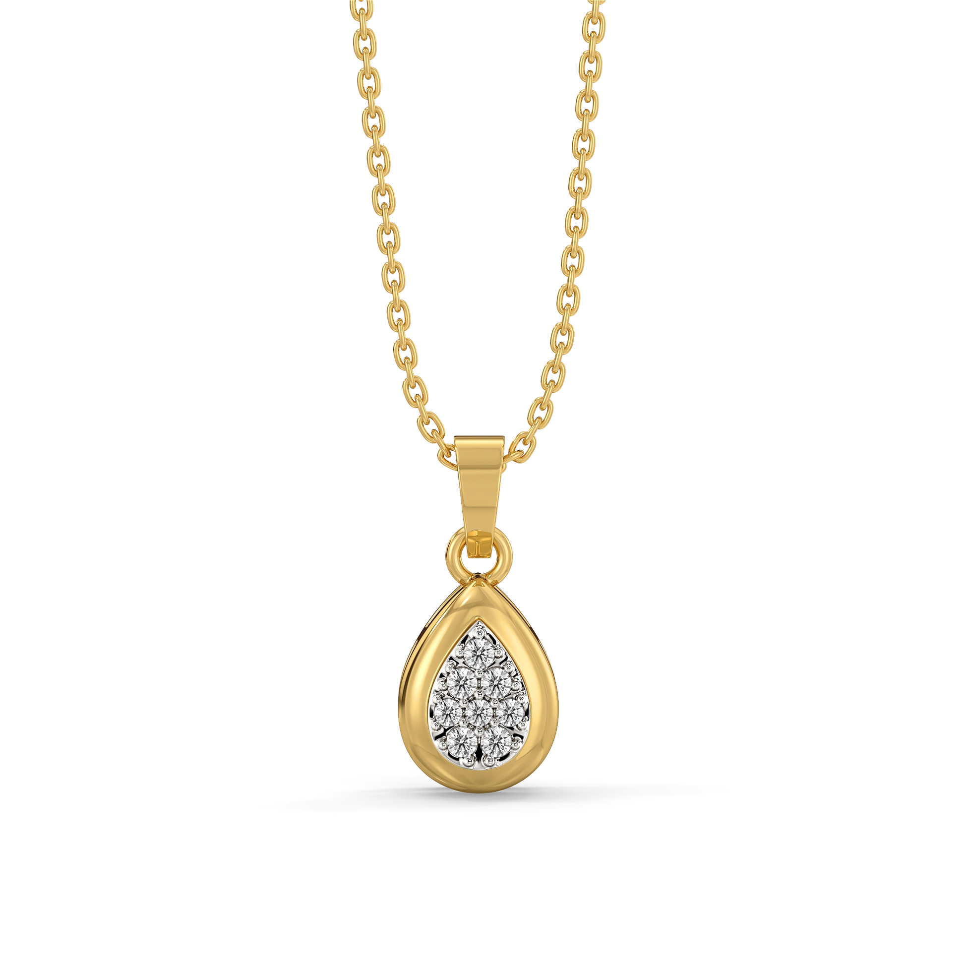 Glistening Raindrop - Lab Diamond Pendant