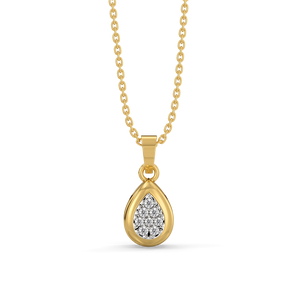 Glistening Raindrop - Lab Diamond Pendant Necklace