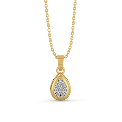 Glistening Raindrop - Lab Diamond Pendant Necklace