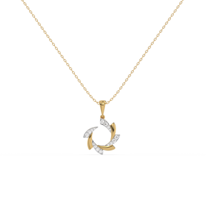 Cocktail Swirl - Lab Diamond Pendant Necklace