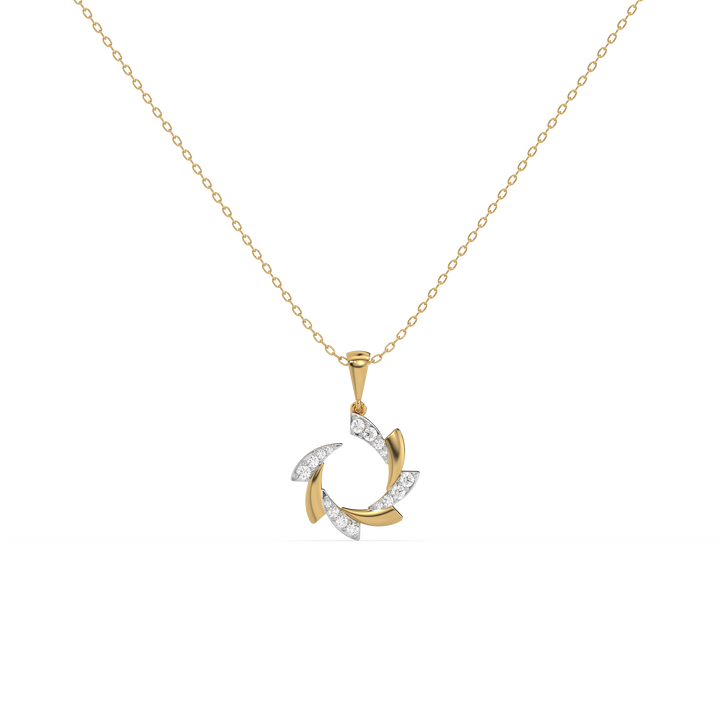 Cocktail Swirl - Lab Diamond Pendant Necklace